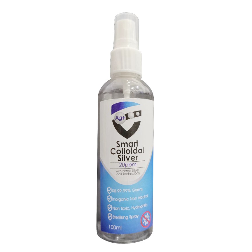 Smart Colloidal Silver 20ppm 100ml With Nano Silver Ions Technology Shopee Malaysia