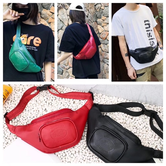 lacoste fanny pack supreme