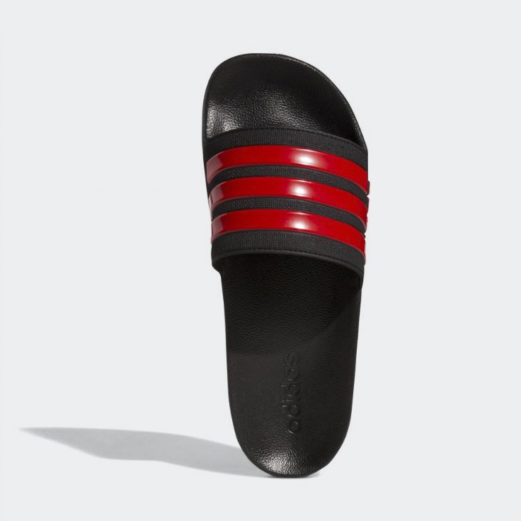 adidas slippers red and black