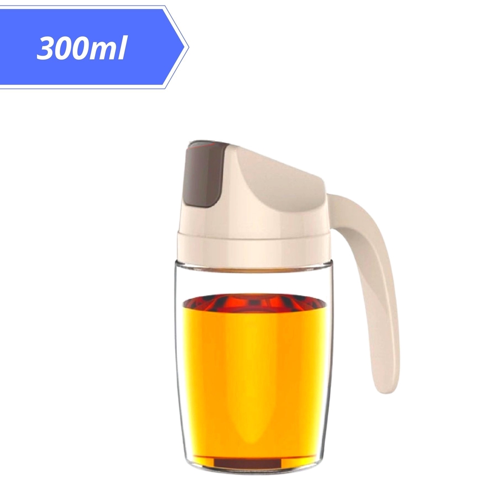 Automatic Opening And Closing Oil Vinegar Dressing Glass Botol Isi Minyak Cuka 300ml / 600ml ( R120118 / R120119 )