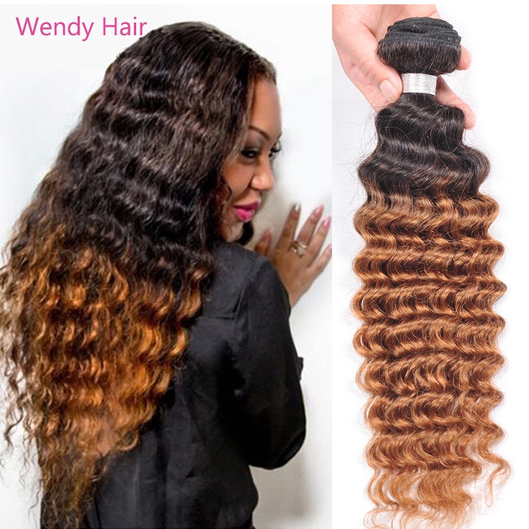 Kinky Curly Micro Loop Hair Extension Two Tone Curly Tape Hair