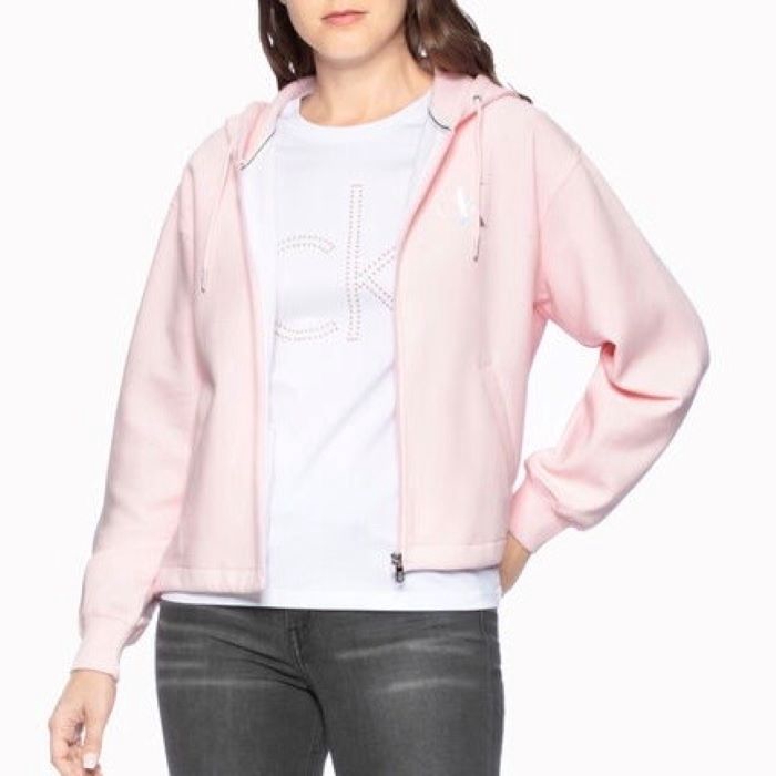 calvin klein zip up hoodie womens