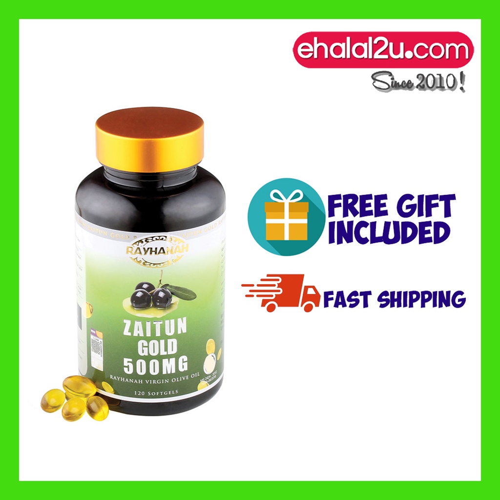 🔥FREE GIFT INCLUDED🔥 RAYHANAH Zaitun Gold Minyak Zaitun (Virgin Olive Oil) 120 Softgels