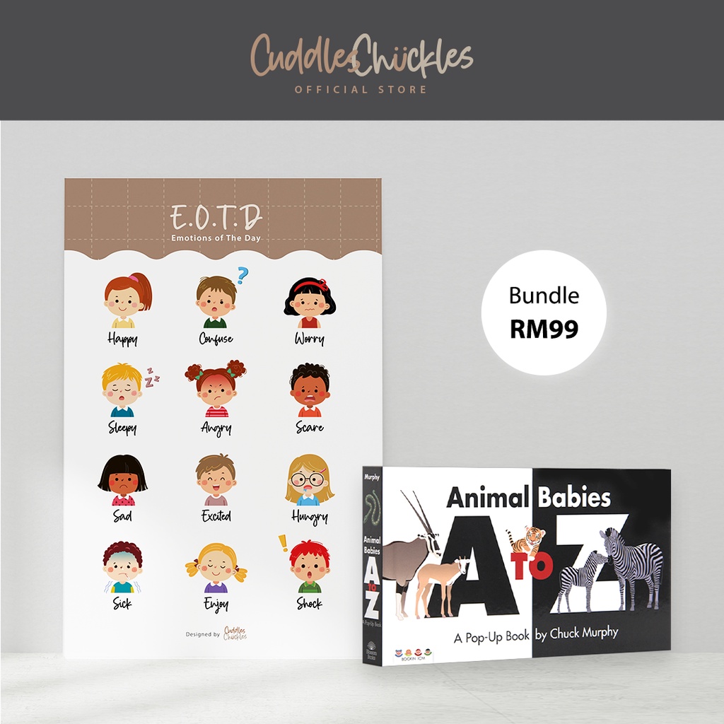 Buy Limited Time Bundle Deal English Book Animal Babies A To Z Free Emotions Of The Day Poster Seetracker Malaysia