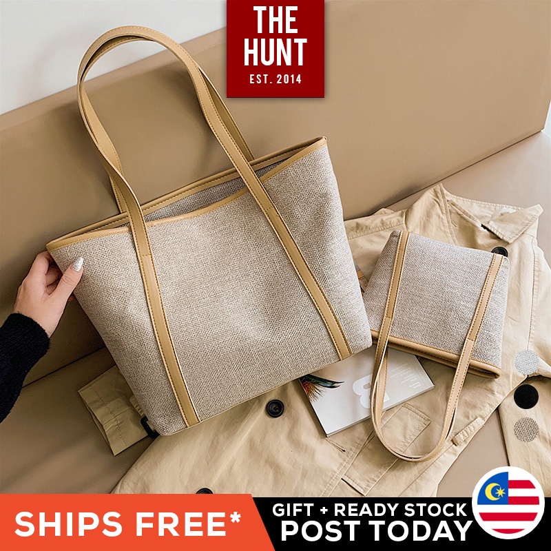 💖THE HUNT🔥 Yaya Canvas Structured Tote Women Handbag Tote Bag Top