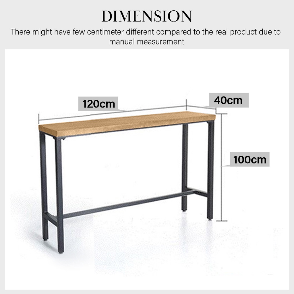 FINSSO: Dante Solid Wood Bar Table