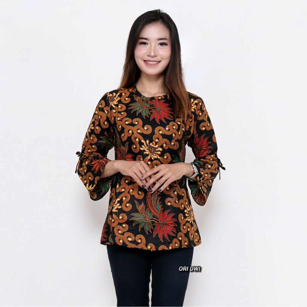 Blouse for women Baju batik perempuan blaus batik wanita  Shopee 