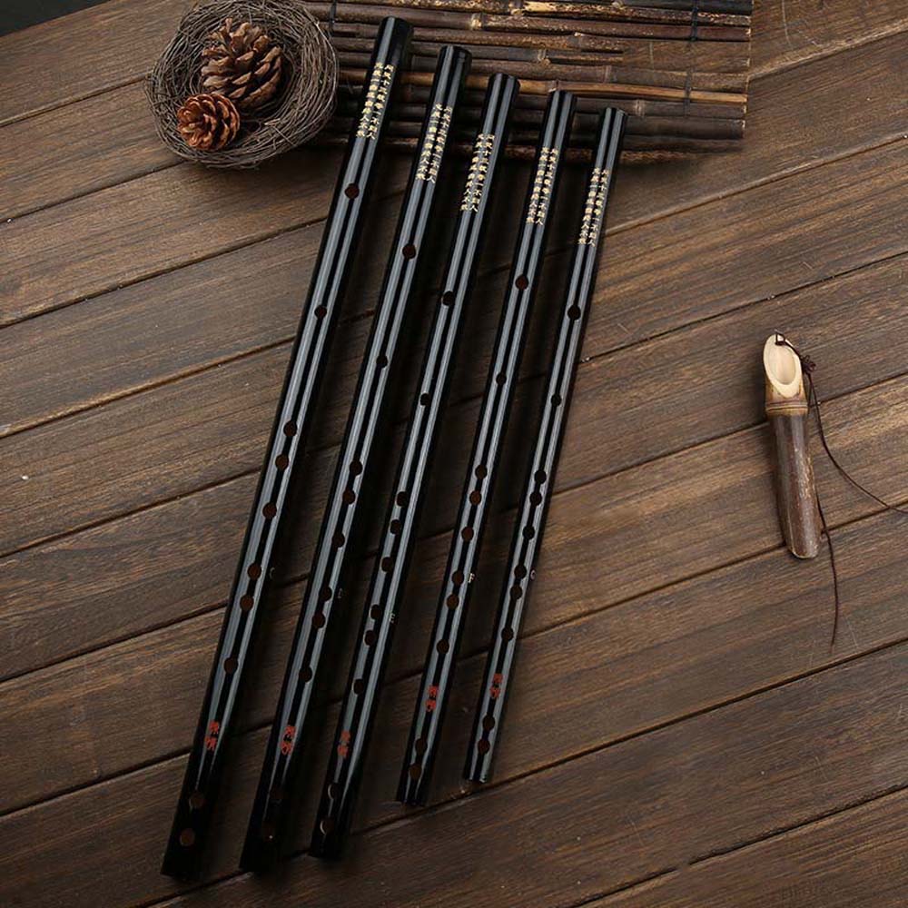 [COD] Black Flute C D E F G Key Mo Dao Zu Shi Transverse Fife Gift Lan Wang Ji Dizi Wei Wuxian Chinese Traditional Can Play Musical Instruments