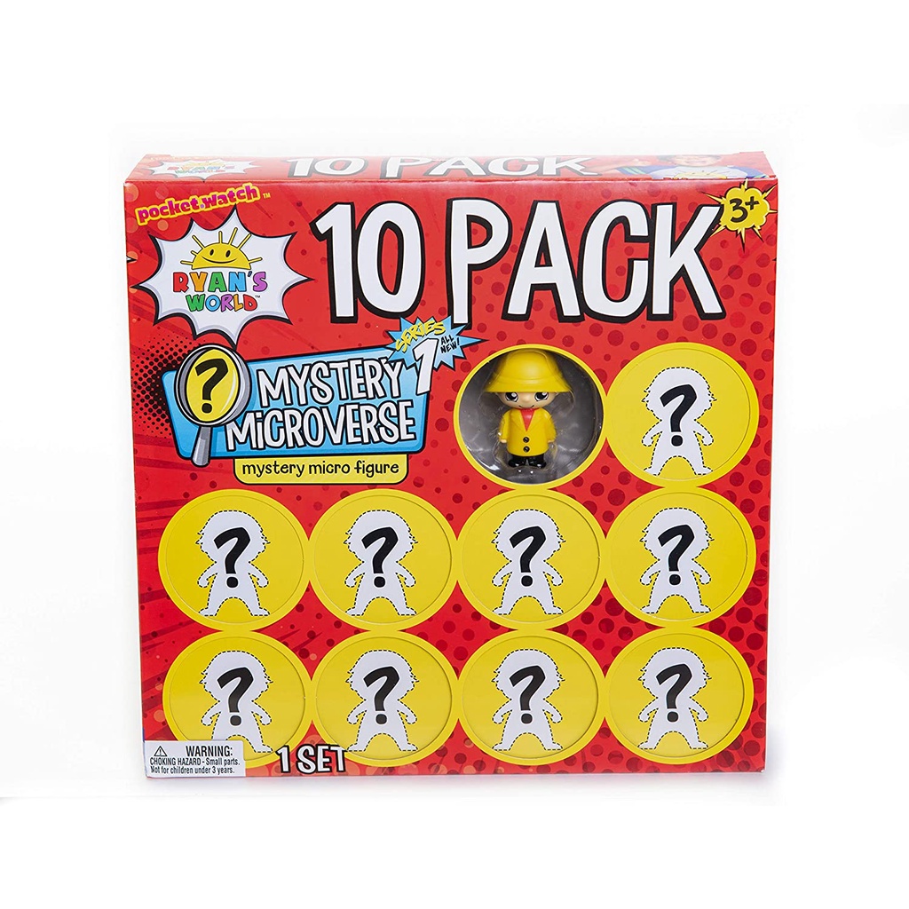 RYAN'S WORLD Micro Figure 10 Pack, Mystery Toy, Collectible, Micro