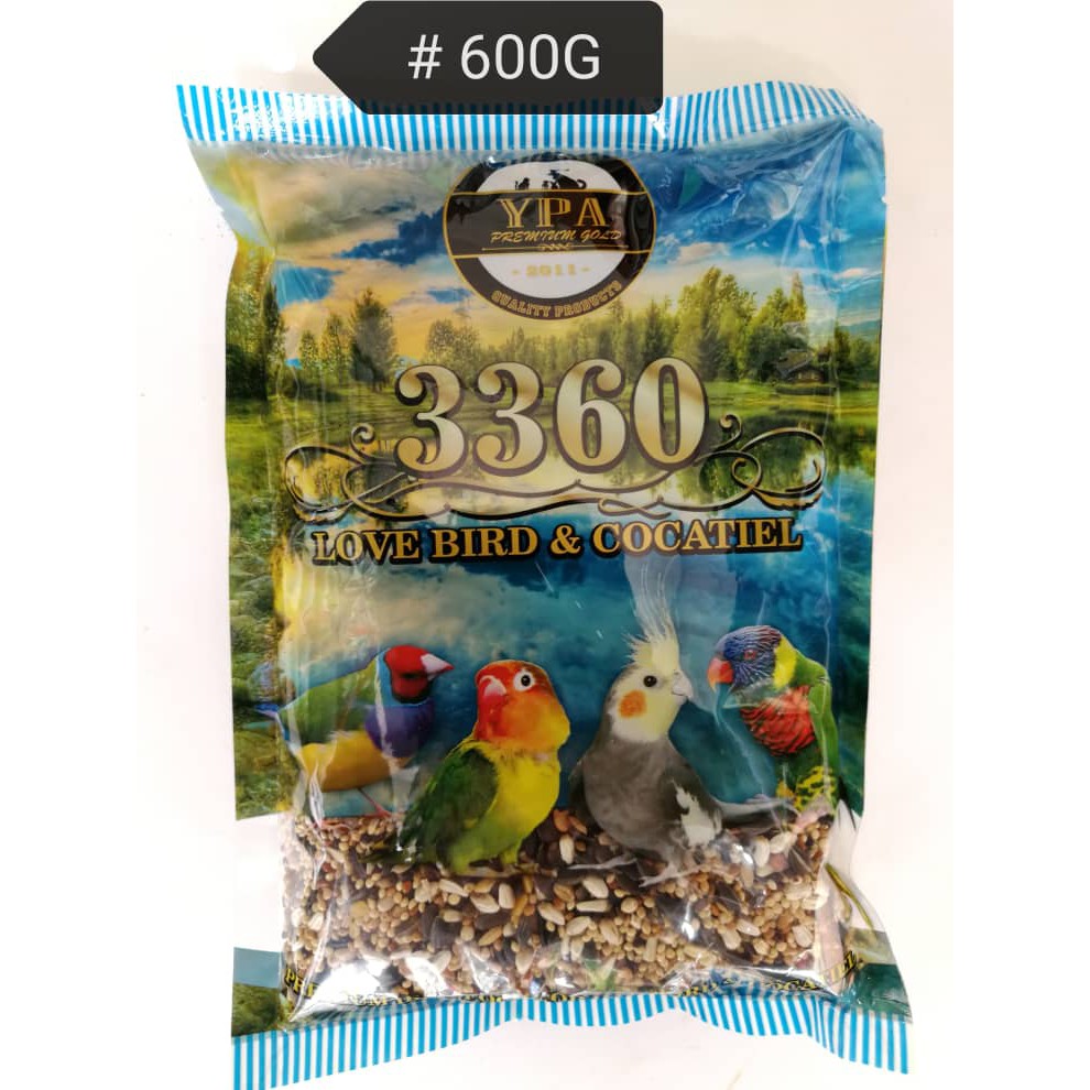 YPA 3360 Lovebird and Cockatiel Bird Food Feed 600g Shopee Malaysia