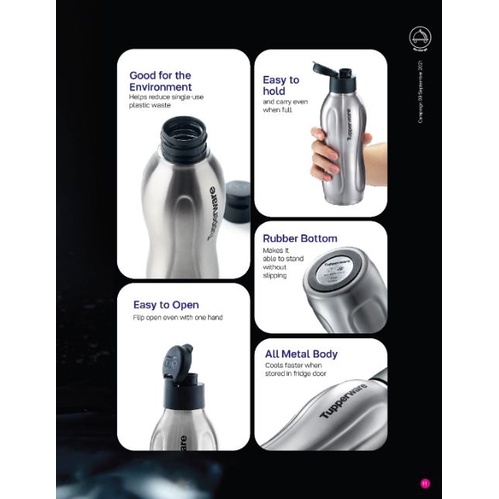 Tupperware *Ready Stock* Stainless Steel Eco Bottle (1) 880ml