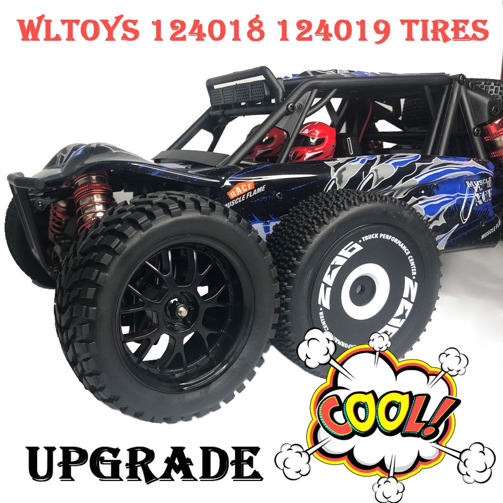 Wltoys 144001 Tires 12428 Wheels 124019 Tyres 1/12 1/14 1/16 Off Road Buggy Tires Wheel MN99S MN90 MN86 RC Car