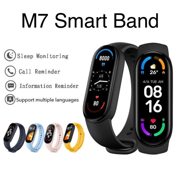 M5/M6 Smart Sport Watch Band Bluetooth Wristband Monitor Fitness Tracker Heart Rate Blood Pressure IOS/Android