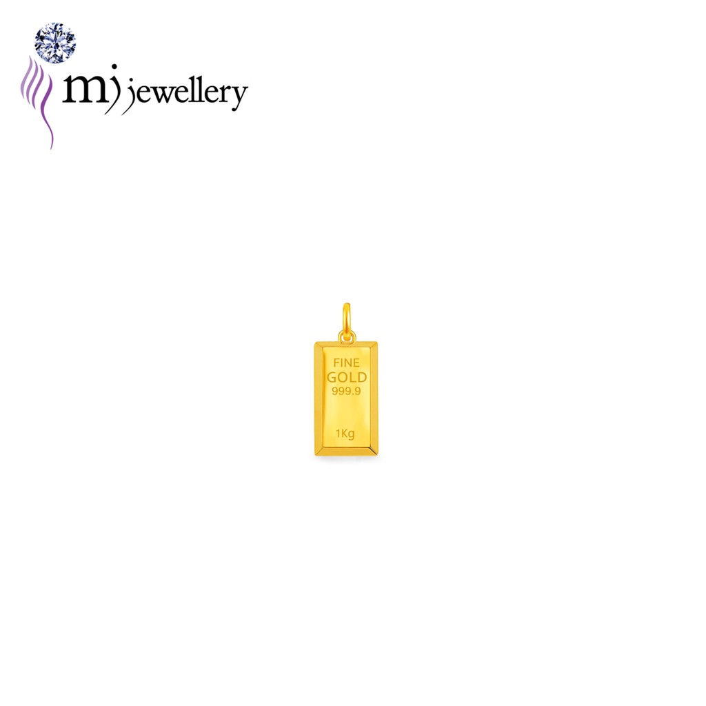 Mj Jewellery 916 Gold Gold Bar Pendant 小金条吊坠 B256s Shopee Malaysia