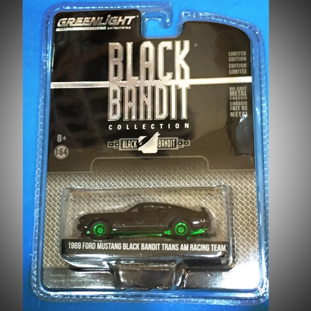 Greenlight BLACK BANDIT Series 19  1969 Ford     Mustang Trans Am Racing Team 