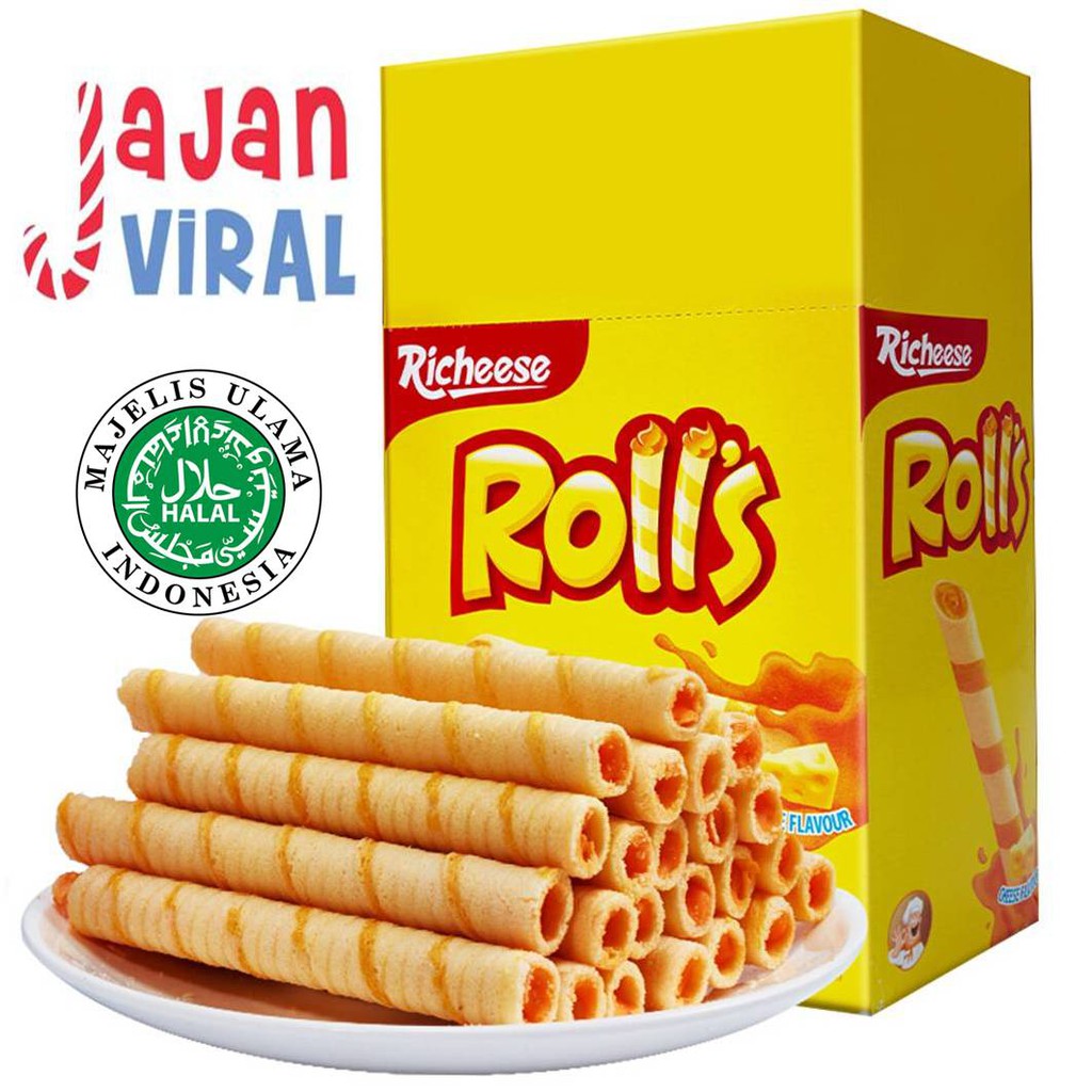 [HALAL] RICHEESE NABATI ROLLS WAFER STICK20X8G Shopee Malaysia