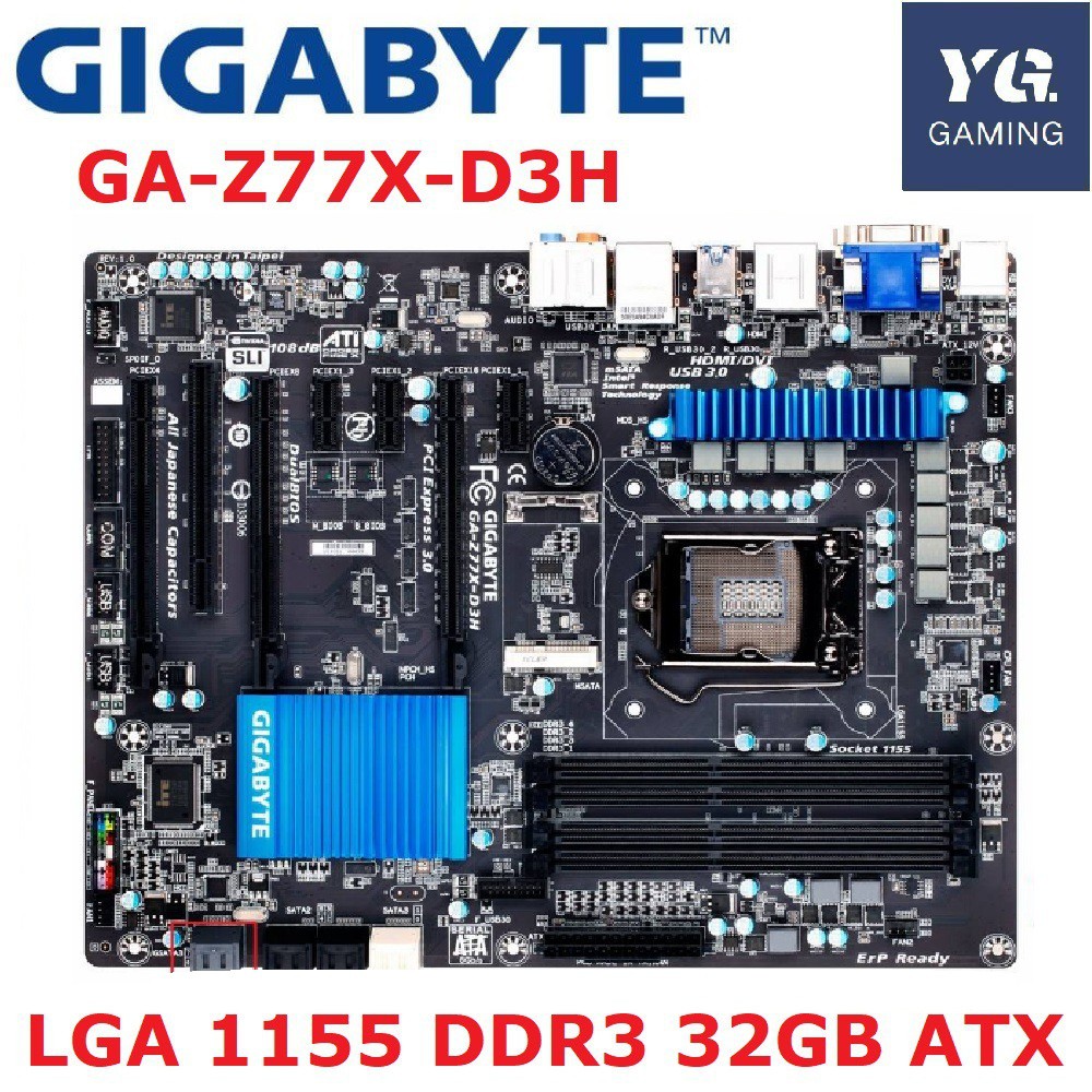 Gigabyte ga z77x d3h схема подключения