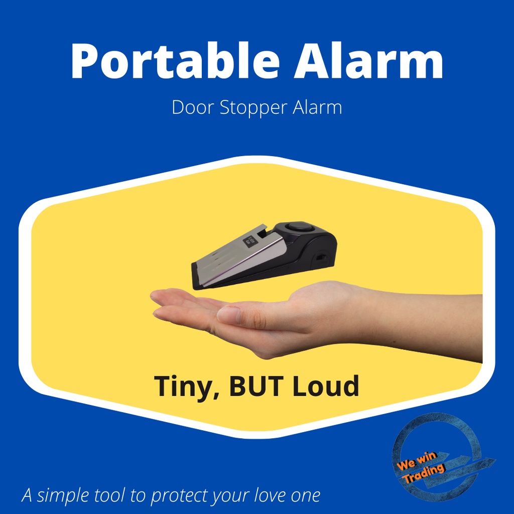 Door Stop Alarm 120DB Portable Alert Home Dormitory Travel Security ...