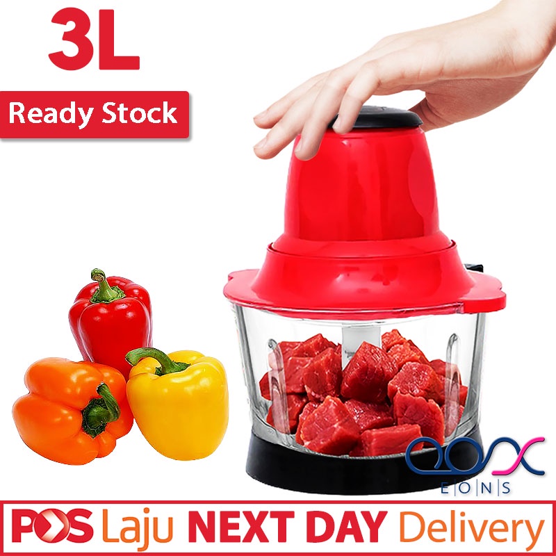 3L 300W Electric Food Chopper Meat Grinder Machine Mincer Blender For Meat Vegetables Fruit Nuts Pengisar Makanan