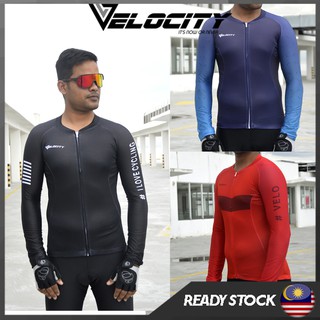 long sleeve upf cycling jersey