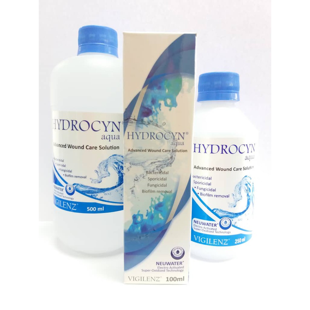 Vigilenz Hydrocyn Aqua Advanced Wound Care Solution (100ml/250ml/500ml ...