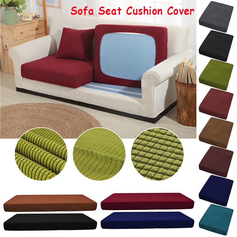 Sofa Cover 3 Seater L Shape Grey Plain, Large Grey Sofa Cushion Covers