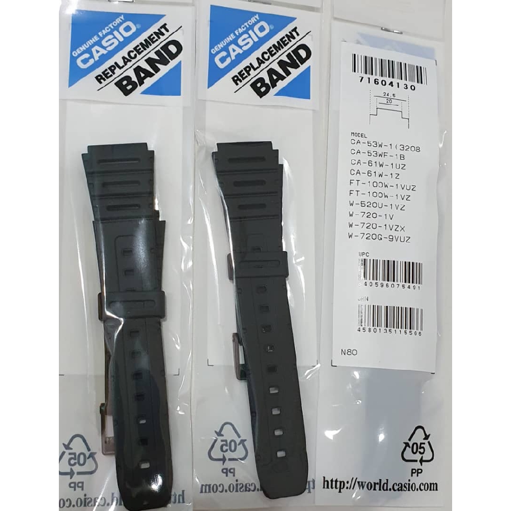 Genuine Casio Ca 53w Replacement Parts Band Resin Shopee Malaysia