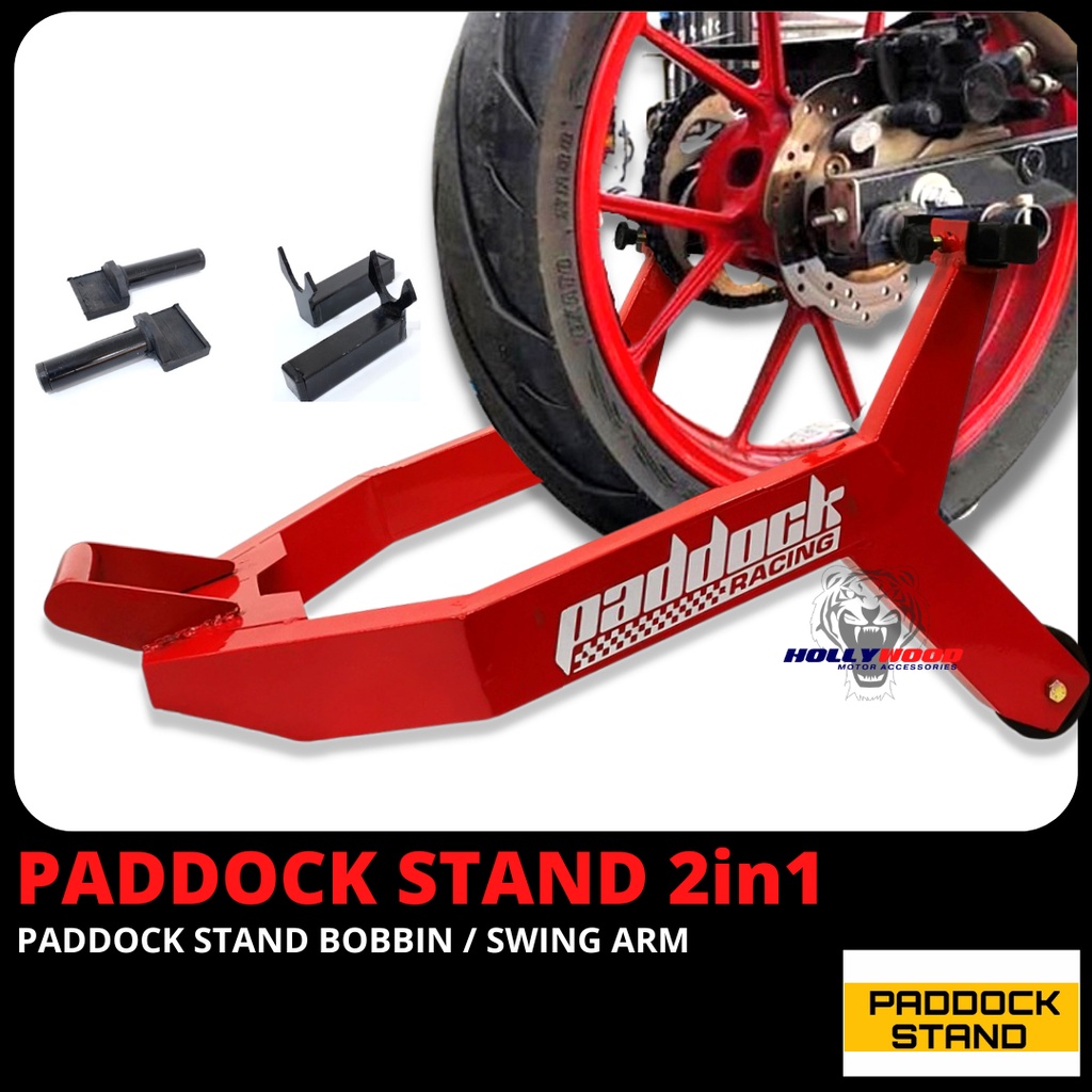 PADDOCK STAND KOTAK 2 IN 1 HEAVY DUTY / PADOCK MOTOR STAND BELAKANG , GET 2 TYPE BRACKET FOR