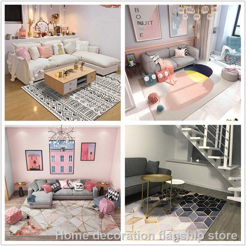 Orcflowerhid Ins The Sitting Room Is Contracted And Contemporary Boreal Europe Style Carpet Ikea Coffee Table Mat Bedroom Full Shop Home Shopee Malaysia