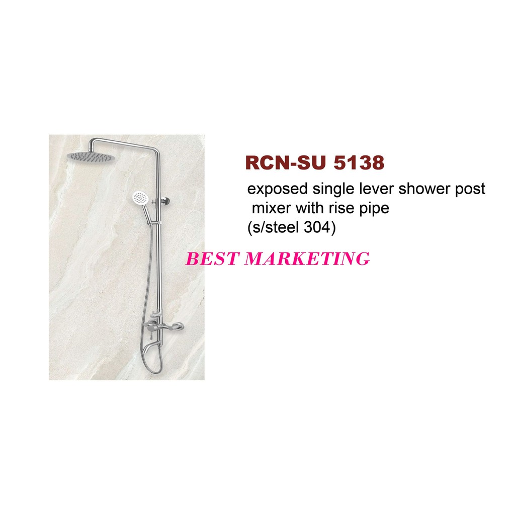 Rocconi Exposed Single Lever Shower Port (SU5138) Shopee Malaysia