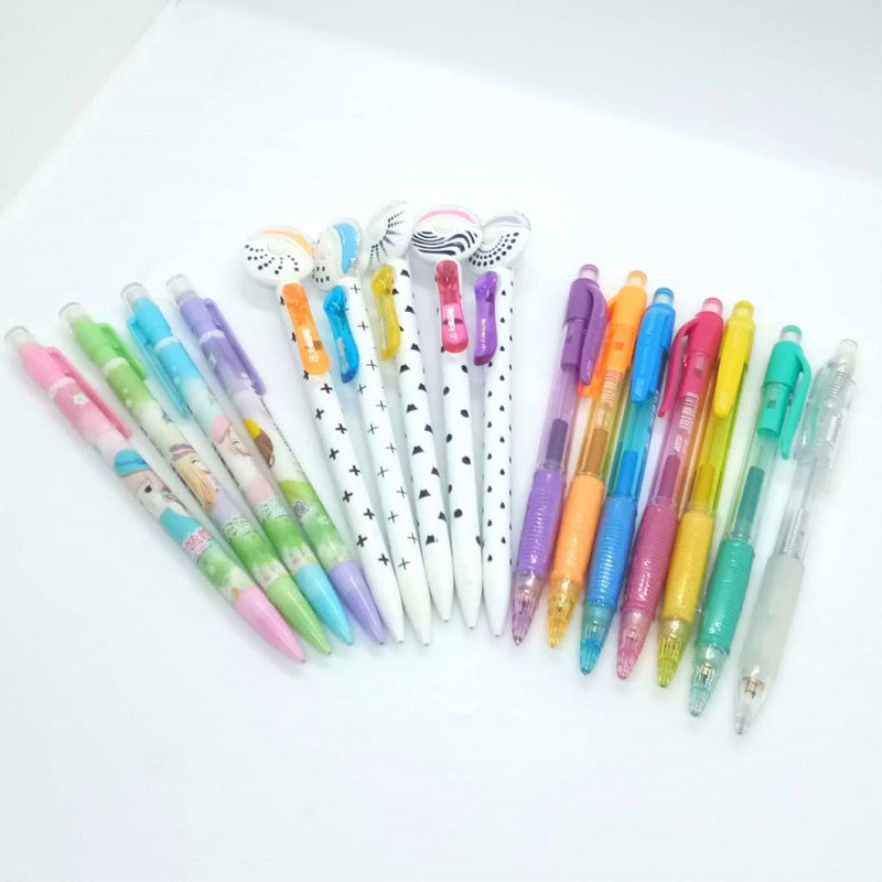 Ready Stock‼️ 6 in1 Fancy Mechanical Pencil 0.5mm / 0.7mm 自动铅笔 笔芯笔 ...