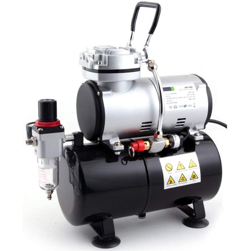 Timbertech Airbrush Compressor , HighPerformance SinglePiston Oil