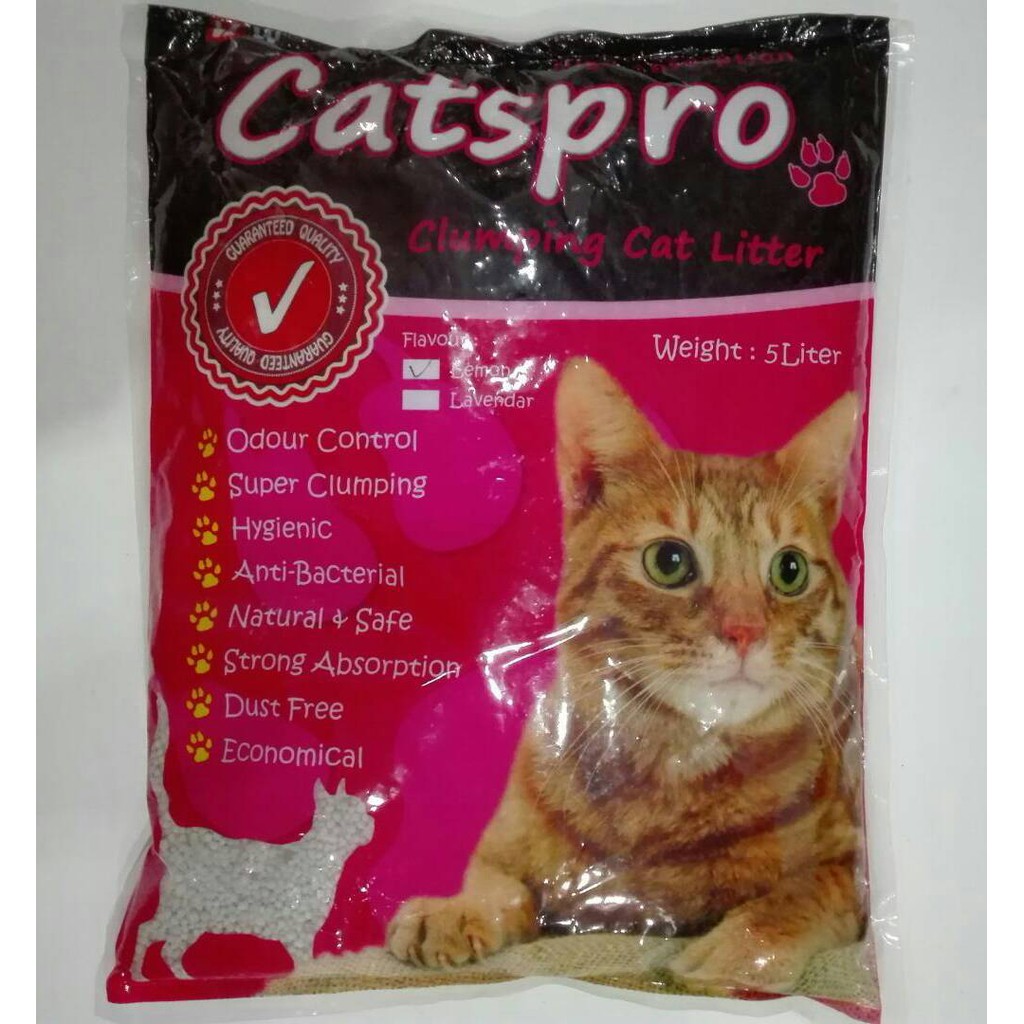 (4xPacks) CatsPro Clumping Cat Litter Sand (5 Litre) Shopee Malaysia