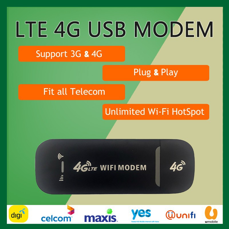 Unlimited Hotspot 4g Lte Usb Modem Modified Tethering All Telco
