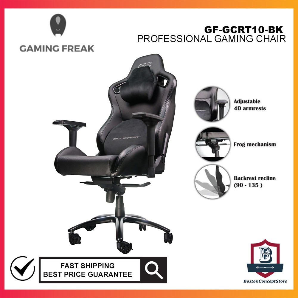 GAMING FREAK GF-GCRT10-BK ROYAL THRONE PROFESSIONAL GAMING CHAIR Superb Comfort Leather Gaming Chair Premiu Office Chair