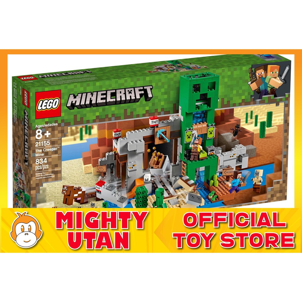 lego minecraft creeper mine