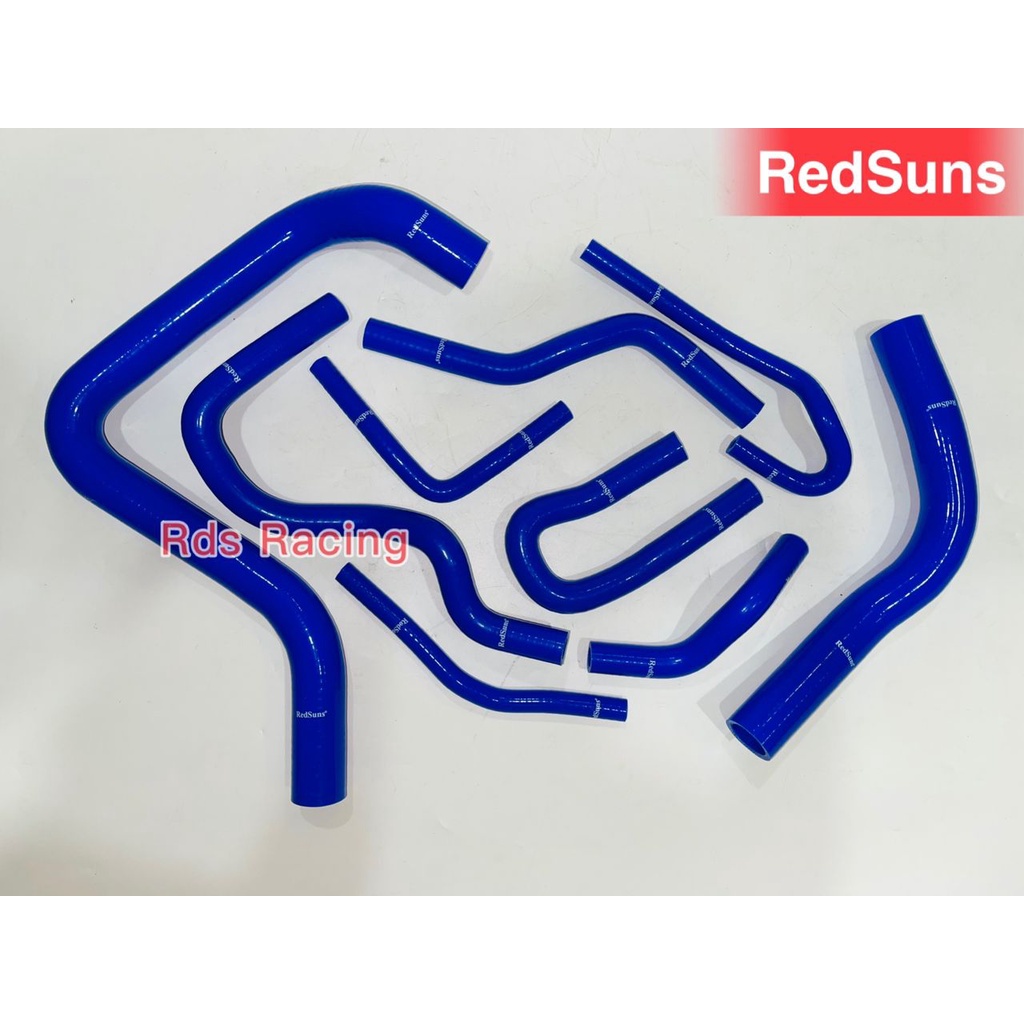 Honda B16 B18 vtec Silicone Hose Set (9pcs) 4 Layer Radiator Hose / Bypass Hose BLUE / RED
