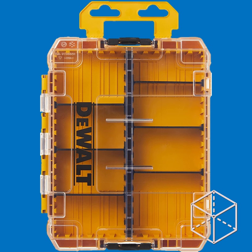 DEWALT Medium Tough Case Set/Part Box Storage Box Transparent
