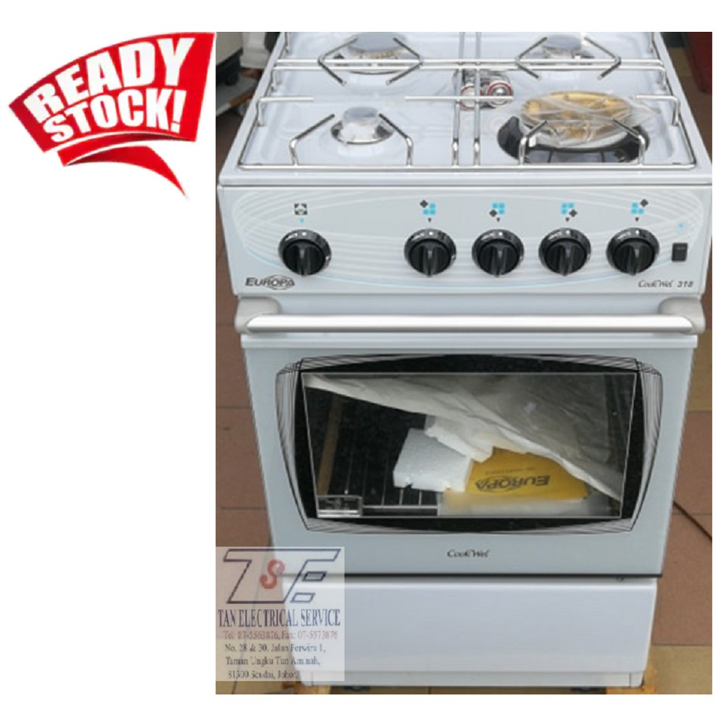 Europa Free Standing Gas Stove Gas Oven Cookwel 318 Shopee Malaysia