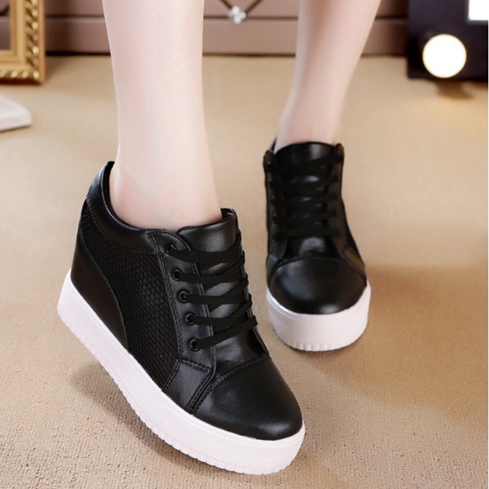breathable wedge sneakers
