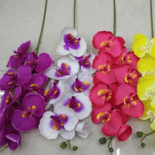  BUNGA ORKID HIASAN  PELAMIN DECOR HOUSE ORCHID FLOWER 