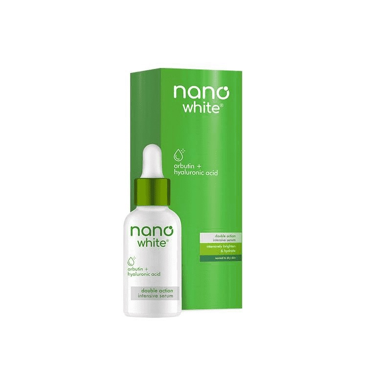 Ready Stock Nano White Arbutin Hyaluronic Double Action Intensive Serum 30ml