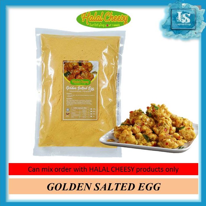 HALAL CHEESY Golden Salted Egg Powder (Serbuk Telur Masin ...