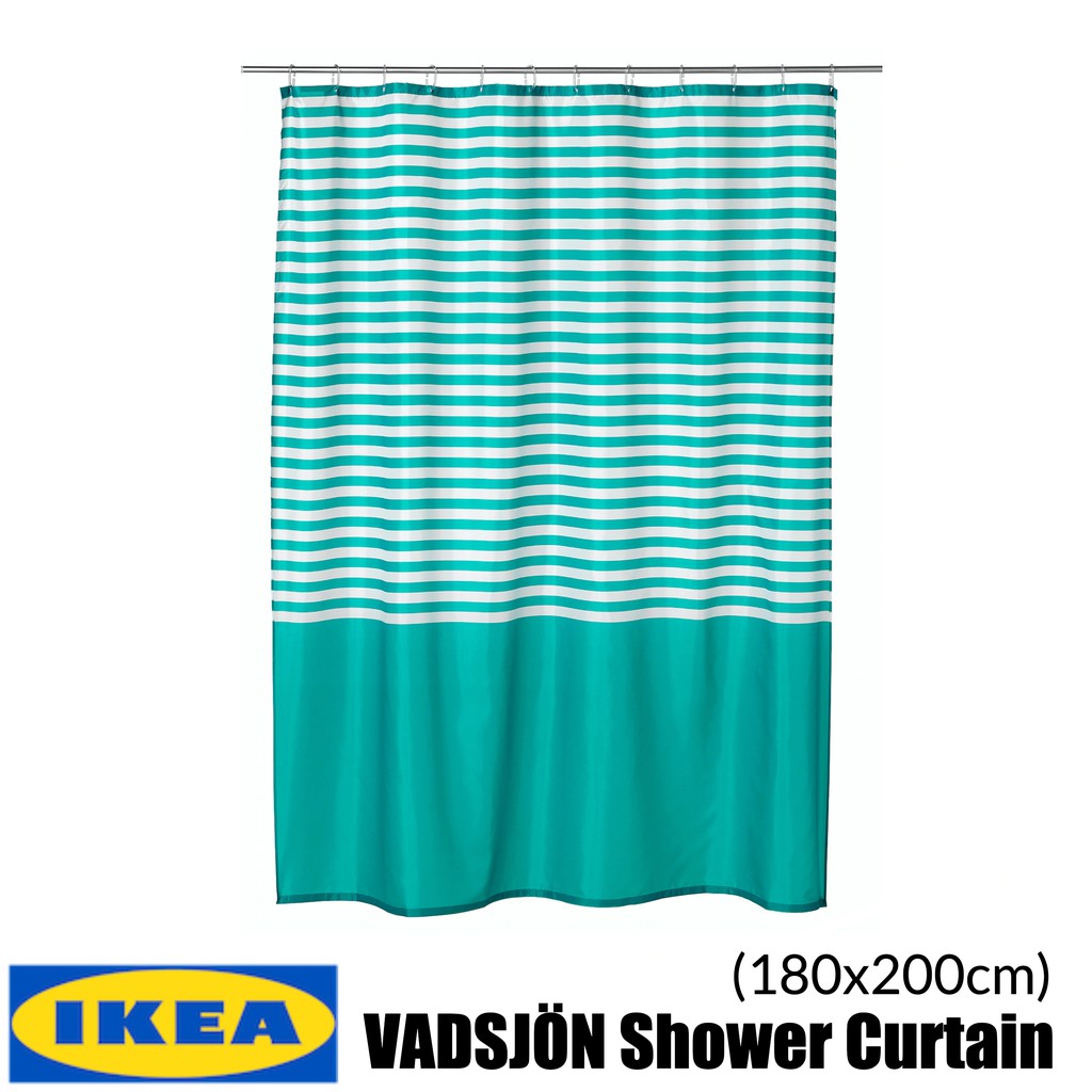 Ikea Vadsjon Shower Curtain Turquoise Shopee Malaysia