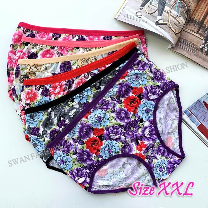 [Malaysia Ready stock️] S0033 Plus size XXL ladies panties female women