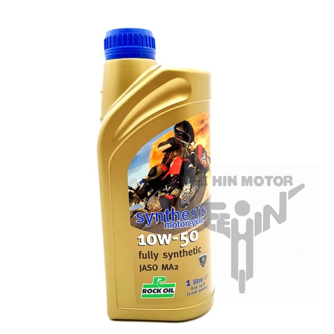 [DEALER PRICE] 100% Original Rock Oil Fully Synthetic Y15ZR Y15 RS150 RS 10w50 Engine Oil Minyak Hitam 1 Litre