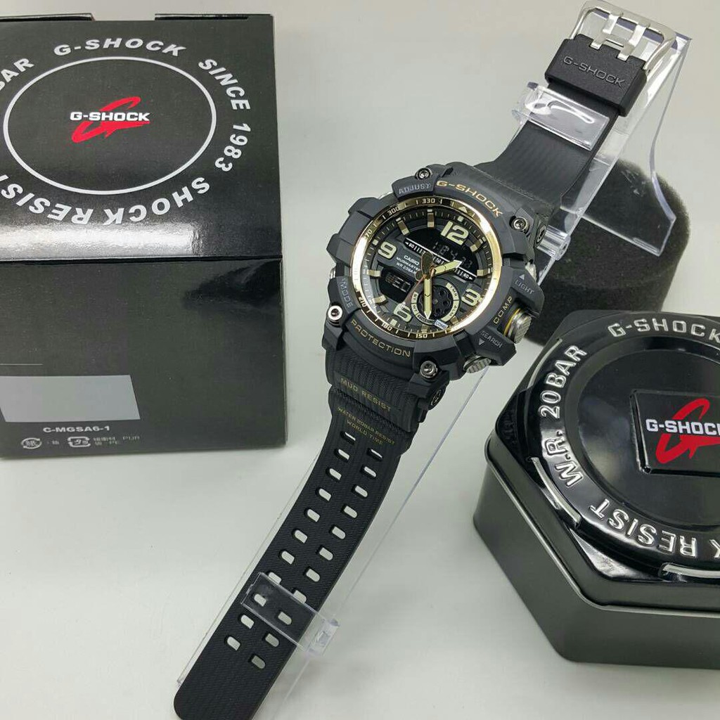 g shock mudmaster black and gold
