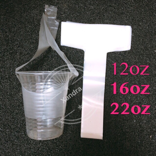 Plastik T Plastic T Bag 12oz16oz22oz 100pcs Pemegang Cawan Cup Holder Shopee Malaysia 9714