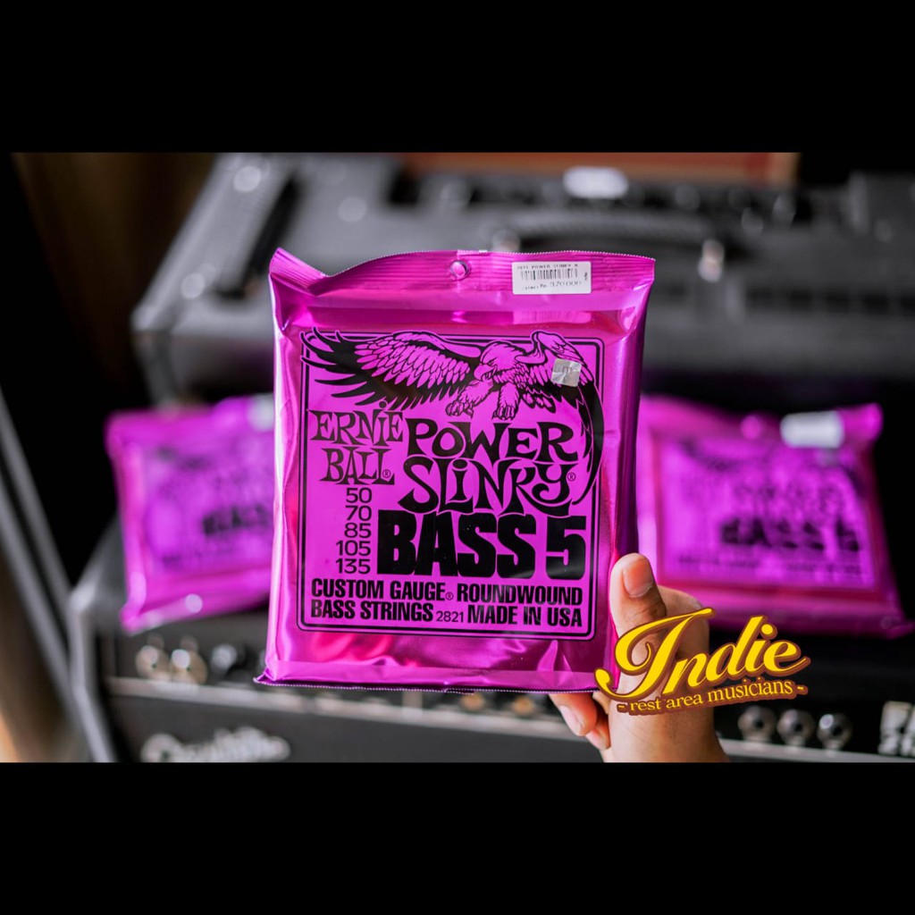 Ernie Ball 5 string Power Slinky Bass Strings 50-135 2821