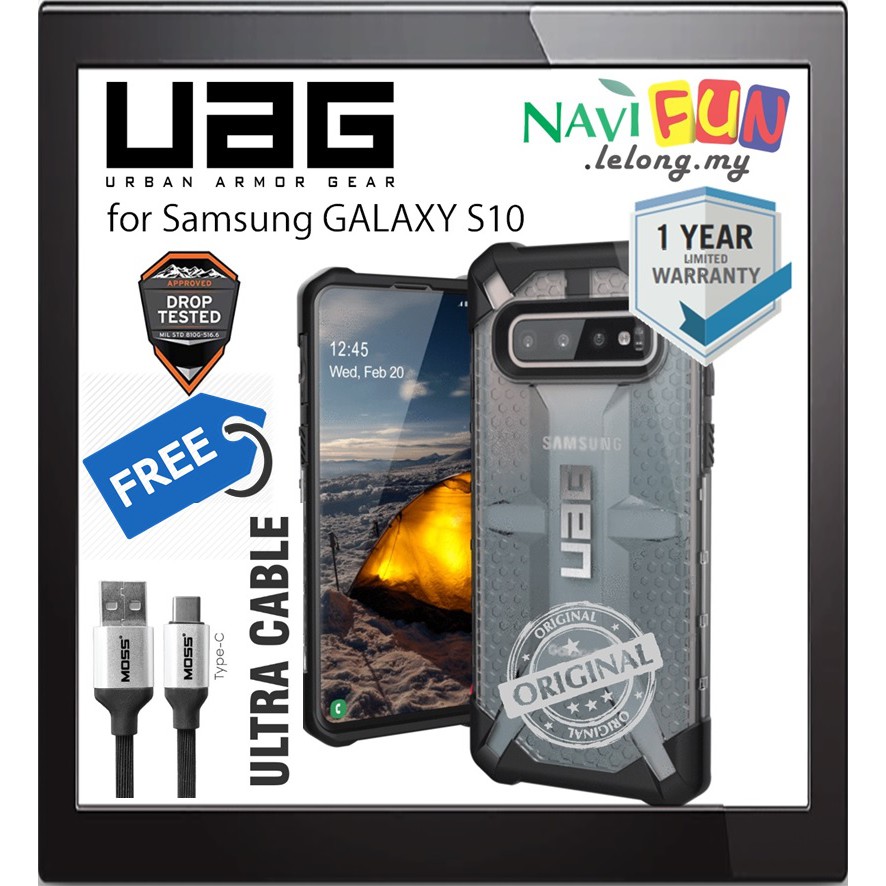 [ICE] [Samsung S10] [6 month warranty] UAG (Ori) Plasma Case Military Drop